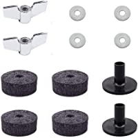 Accesorios de platillos 12 piezas- 4 fieltro de platillos y 2 mangas de platillos y 2 tuercas de ala y 4 arandelas para…